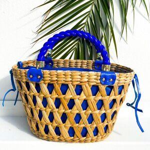 Beach Bag,Straw Bag,Raffia Bag,Shoulder Bag,Handmade Woven, Wicker Bag
